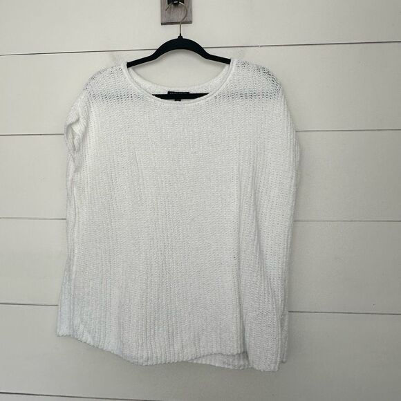 Eileen Fisher Women’s Medium White Organic Cotton Batwing Shirt - Picture 1 of 5